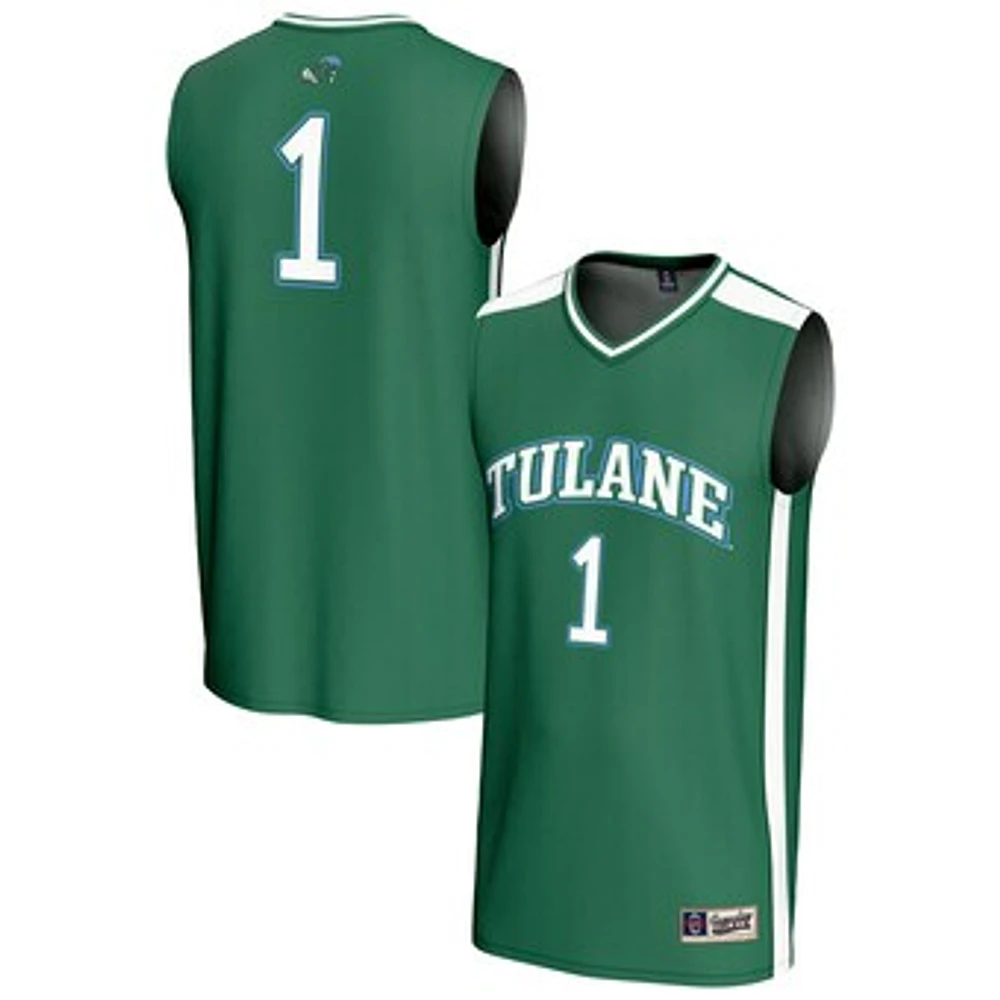 Youth GameDay Greats #1 Green Tulane Wave Lightweight Collegiate Basketball Fashion Jersey