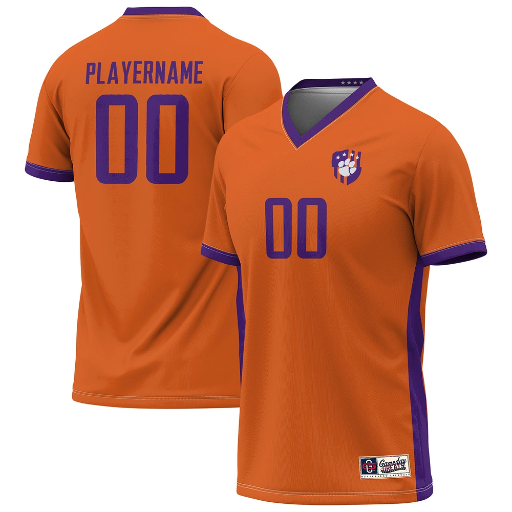 Youth GameDay Greats Orange Clemson Tigers NIL Pick-A-Player Men's Soccer Jersey