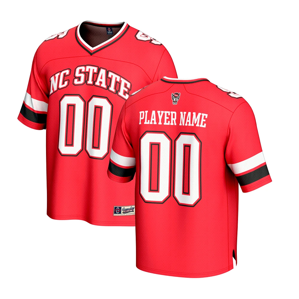Unisex GameDay Greats Red NC State Wolfpack NIL Pick-A-Player Lightweight Football Fashion Jersey