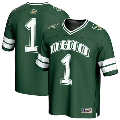 GameDay Greats #1 Green Ohio Bobcats Lightweight Collegiate Football Fashion Jersey