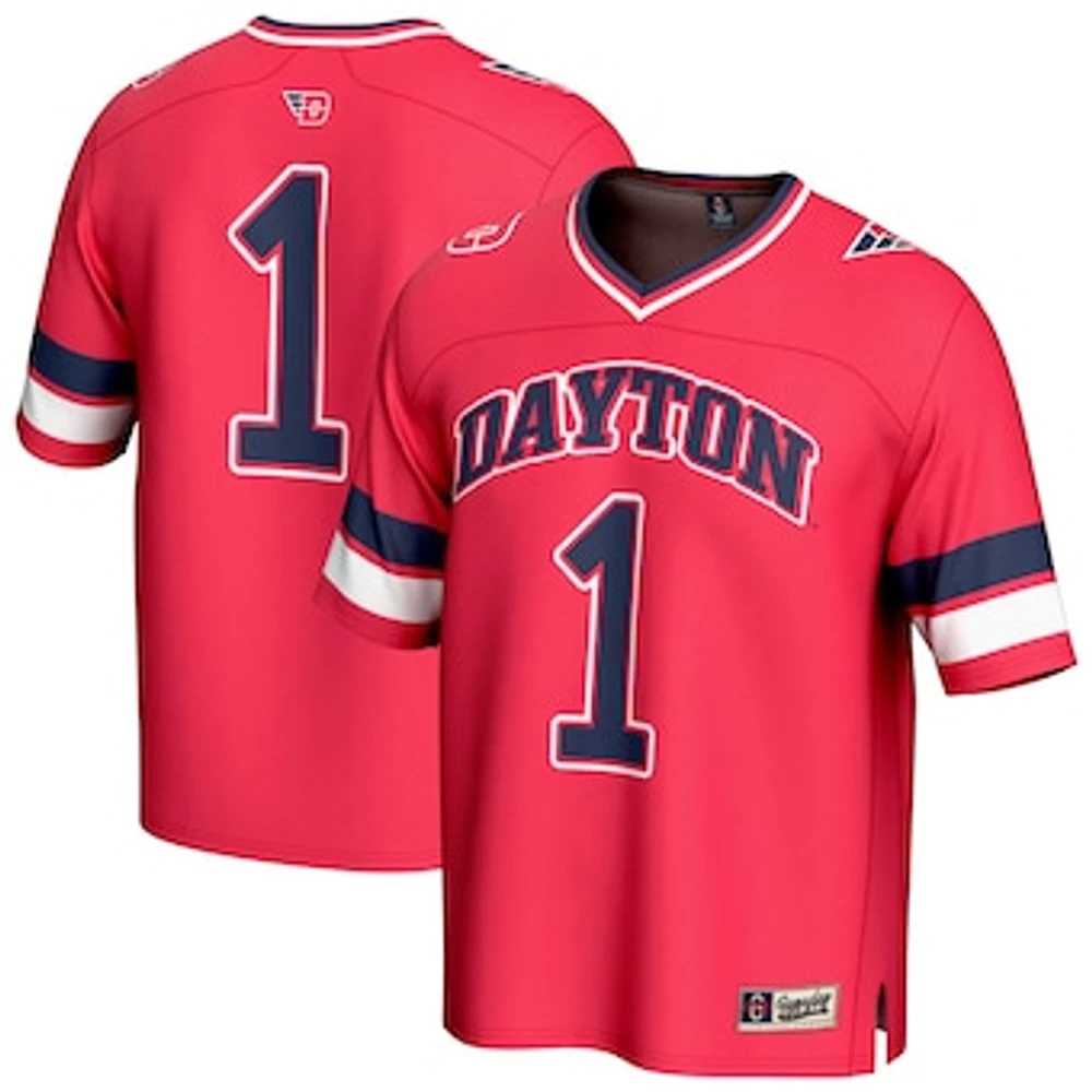 GameDay Greats #1 Red Dayton Flyers Lightweight Collegiate Football Fashion Jersey