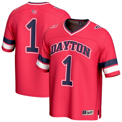 GameDay Greats #1 Red Dayton Flyers Lightweight Collegiate Football Fashion Jersey