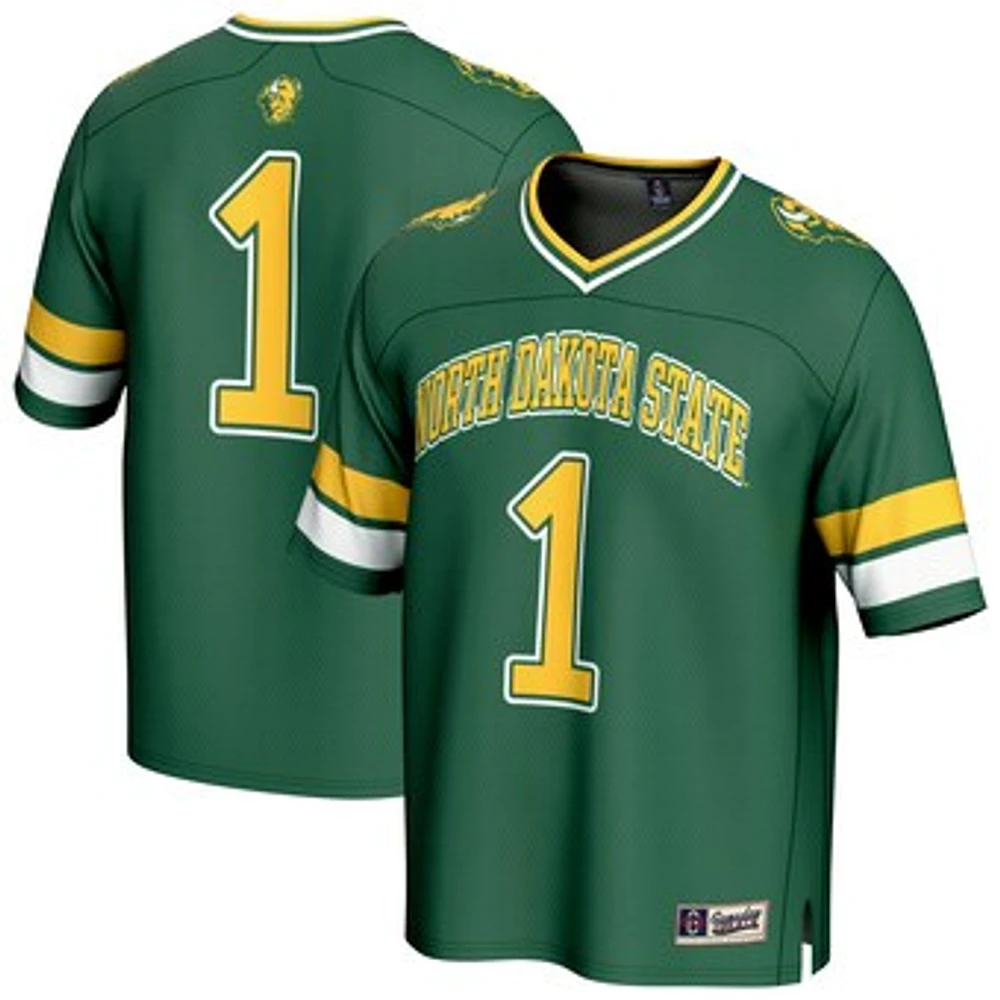 Youth GameDay Greats #1 Green NDSU Bison Lightweight Collegiate Football Fashion Jersey