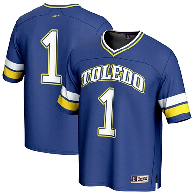 Youth GameDay Greats #1 Navy Toledo Rockets Lightweight Collegiate Football Fashion Jersey