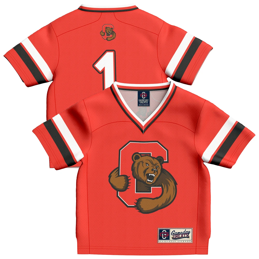 Toddler GameDay Greats #1 Red Cornell Big Lightweight Collegiate Football Fashion Jersey