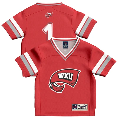 Toddler GameDay Greats #1 Red Western Kentucky Hilltoppers Lightweight Collegiate Football Fashion Jersey