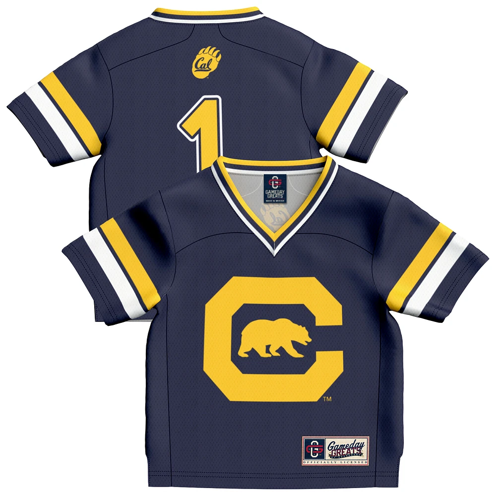 Infant GameDay Greats #1 Navy Cal Bears Lightweight Collegiate Football Fashion Jersey