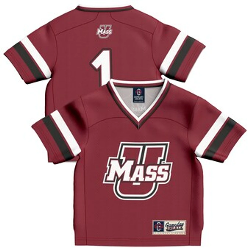 Infant GameDay Greats #1 Maroon UMass Minutemen Lightweight Collegiate Football Fashion Jersey