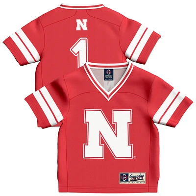 Infant GameDay Greats #1 Scarlet Nebraska Huskers Lightweight Collegiate Football Fashion Jersey