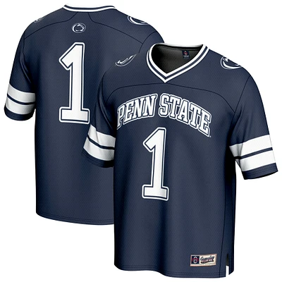 Unisex GameDay Greats #1 Navy Penn State Nittany Lions Lightweight Collegiate Football Fashion Jersey