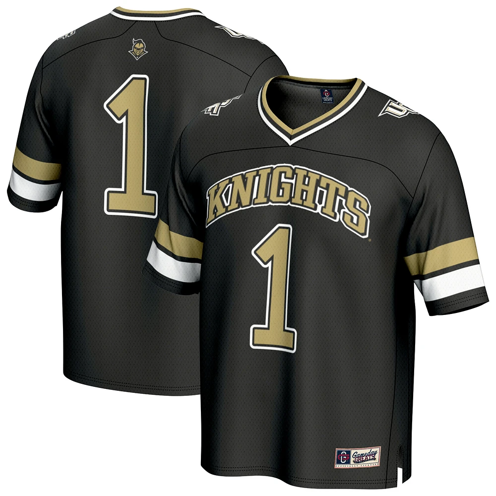 Unisex GameDay Greats #1 Black UCF Knights Lightweight Collegiate Football Fashion Jersey