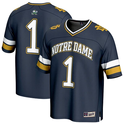 Youth GameDay Greats #1 Navy Notre Dame Fighting Irish Lightweight Collegiate Football Fashion Jersey
