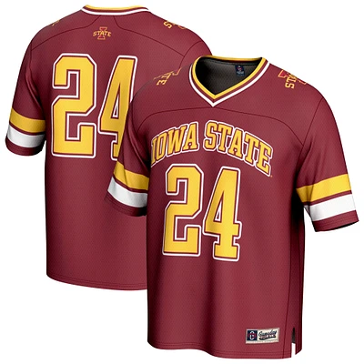 Youth GameDay Greats #24 Cardinal Iowa State Cyclones Lightweight Collegiate Football Fashion Jersey