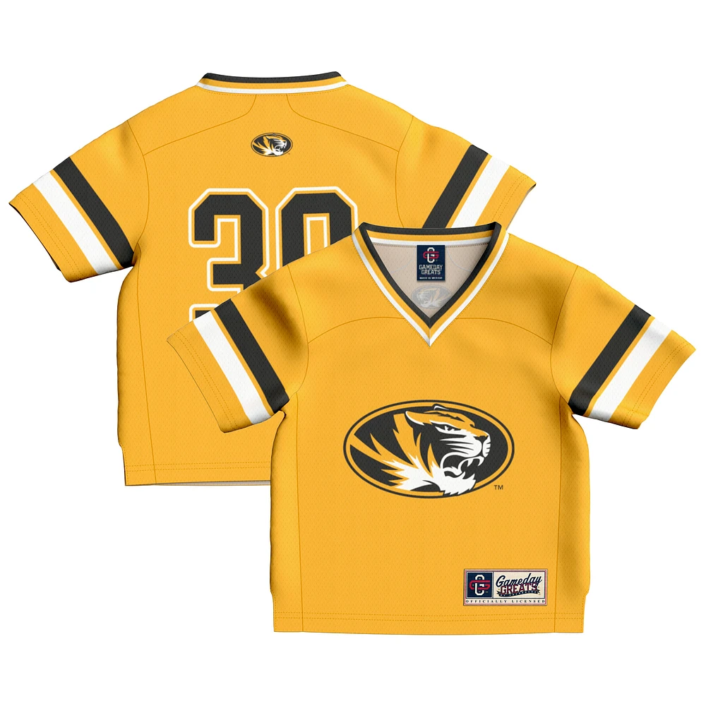 Toddler GameDay Greats #39 Gold Missouri Tigers Lightweight Collegiate Football Fashion Jersey