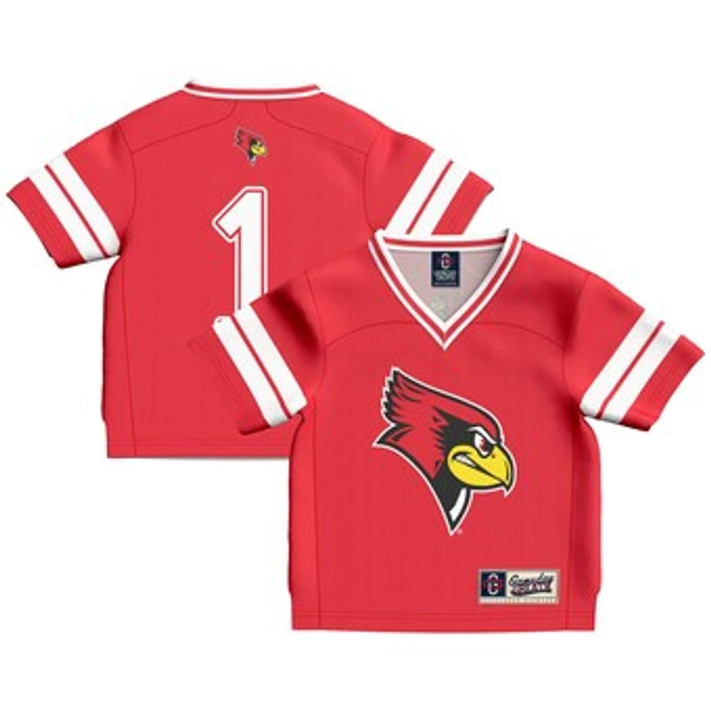 Toddler GameDay Greats #1 Red Illinois State Redbirds Lightweight Collegiate Football Fashion Jersey