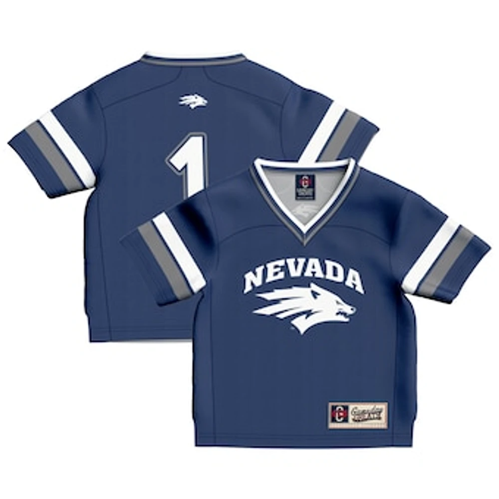 Infant GameDay Greats #1 Navy Nevada Wolf Pack Lightweight Collegiate Football Fashion Jersey