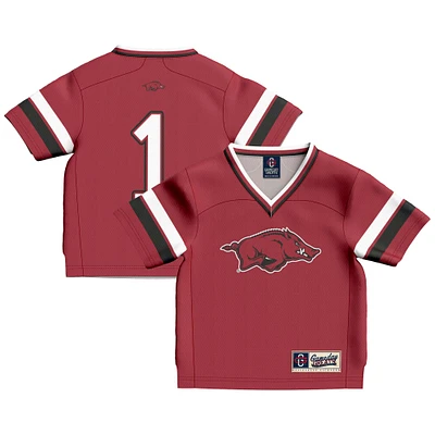 Infant GameDay Greats #1 Cardinal Arkansas Razorbacks Lightweight Collegiate Football Fashion Jersey