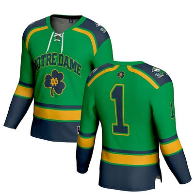 Youth GameDay Greats #1 Notre Dame Fighting Irish Lightweight Collegiate Hockey Fashion Jersey
