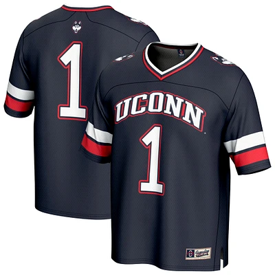 GameDay Greats #1 Navy UConn Huskies Lightweight Collegiate Football Fashion Jersey