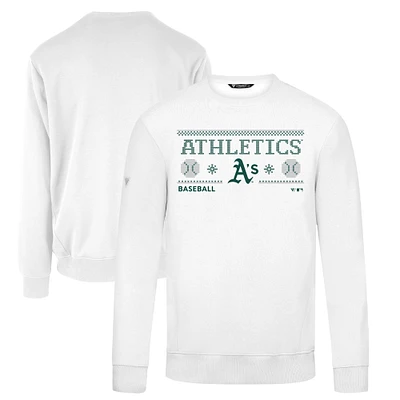 Men's Levelwear White Athletics Zane Pullover Sweatshirt