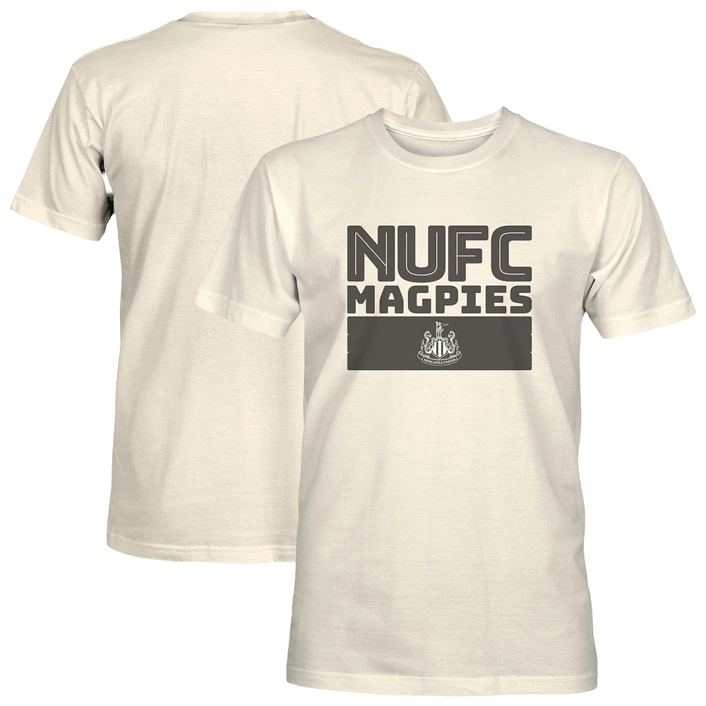 Men's 1863FC Tan Newcastle United Retro Stripes T-Shirt