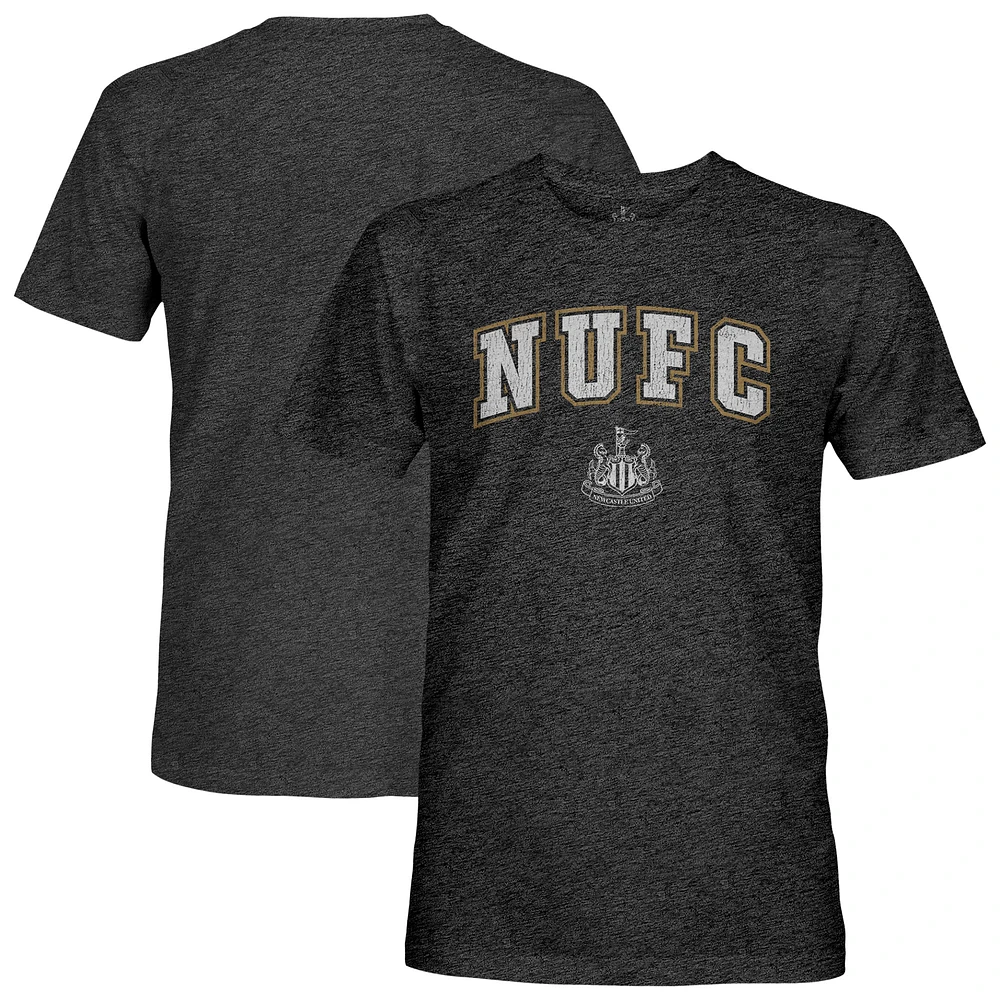 Men's 1863FC Black Newcastle United Athletic Wordmark Retro Tri-Blend T-Shirt