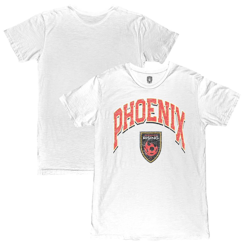 Men's 1863FC White Phoenix Rising FC Retro Wordmark T-Shirt