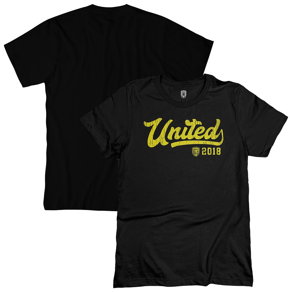 Men's 1863FC Black New Mexico United Script T-Shirt