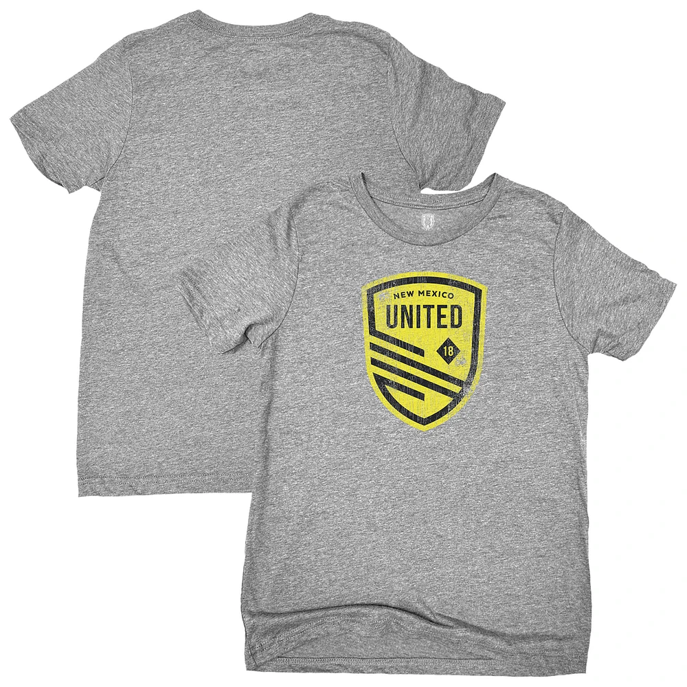 Youth 1863FC Heather Gray New Mexico United Color Badge T-Shirt