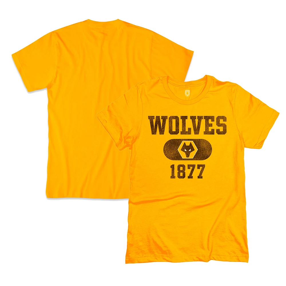 Men's 1863FC Gold Wolverhampton Wanderers Bubble T-Shirt
