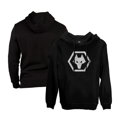 Men's 1863FC Black Wolverhampton Wanderers Bubble Fleece Pullover Hoodie