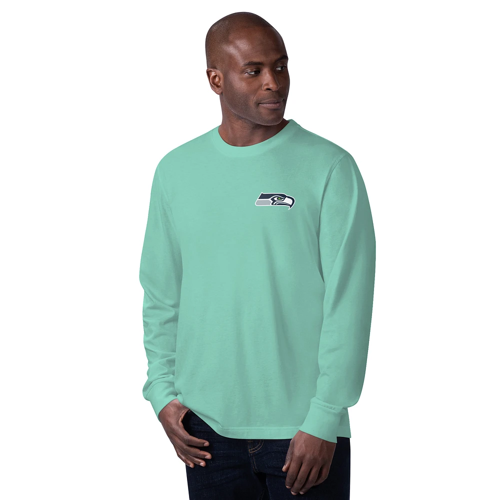 Men's Margaritaville Mint Seattle Seahawks Pregame Long Sleeve T-Shirt
