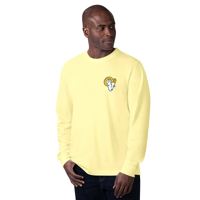 Men's Margaritaville Yellow Los Angeles Rams Gametime Long Sleeve T-Shirt