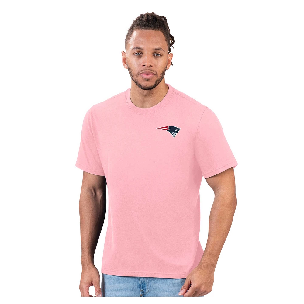 Men's Margaritaville Pink New England Patriots Pregame T-Shirt