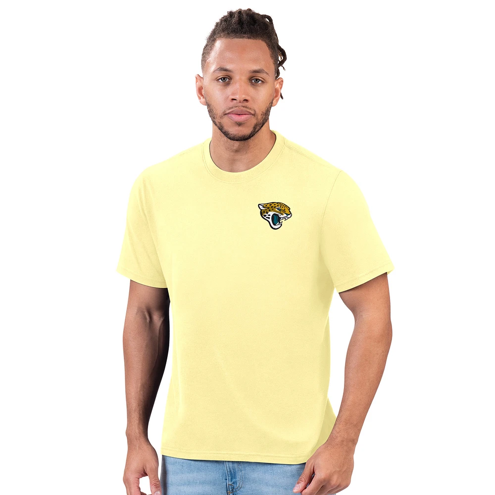 Men's Margaritaville Yellow Jacksonville Jaguars Hail Mary T-Shirt