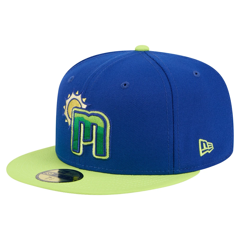 Men's New Era Blue Chattanooga Lookouts Copa de la Diversión 59FIFTY Fitted Hat