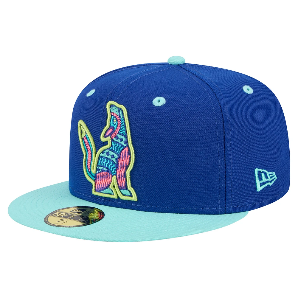 Men's New Era Blue Hillsboro Hops Copa de la Diversión 59FIFTY Fitted Hat