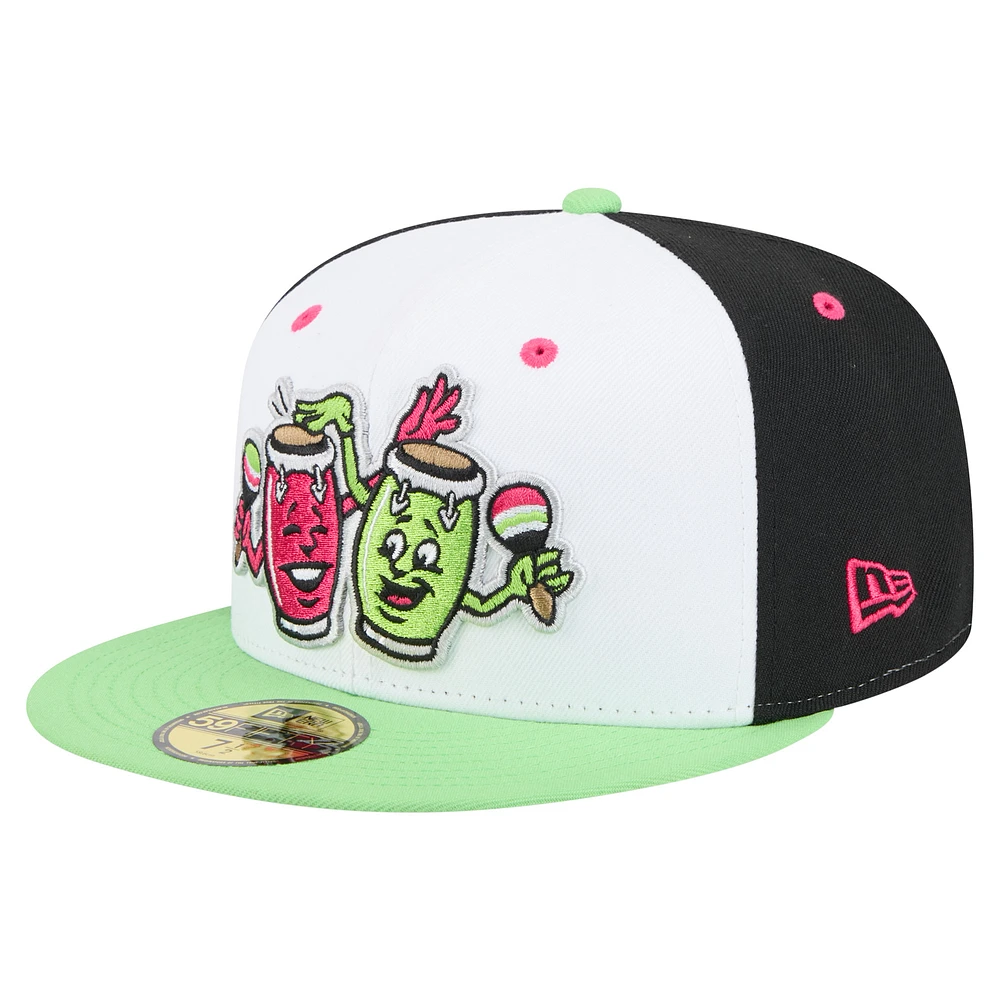 Men's New Era White Daytona Tortugas Copa de la Diversión 59FIFTY Fitted Hat