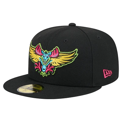 Men's New Era Black Modesto Nuts Copa de la Diversión 59FIFTY Fitted Hat