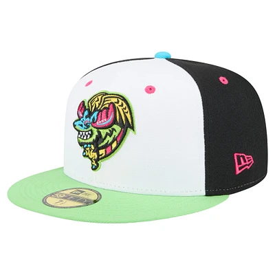 Men's New Era White/Light Green Modesto Nuts Copa de la Diversión 59FIFTY Fitted Hat