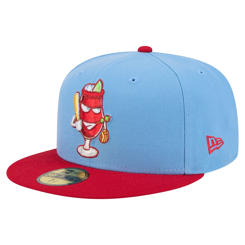 Men's New Era Light Blue/Red Reno Aces Copa de la Diversión 59FIFTY Fitted Hat