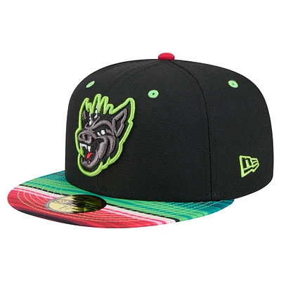 Men's New Era Black Round Rock Express Copa de la Diversión 59FIFTY Fitted Hat