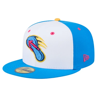 Men's New Era White/Blue San Antonio Missions Copa de la Diversión 59FIFTY Fitted Hat