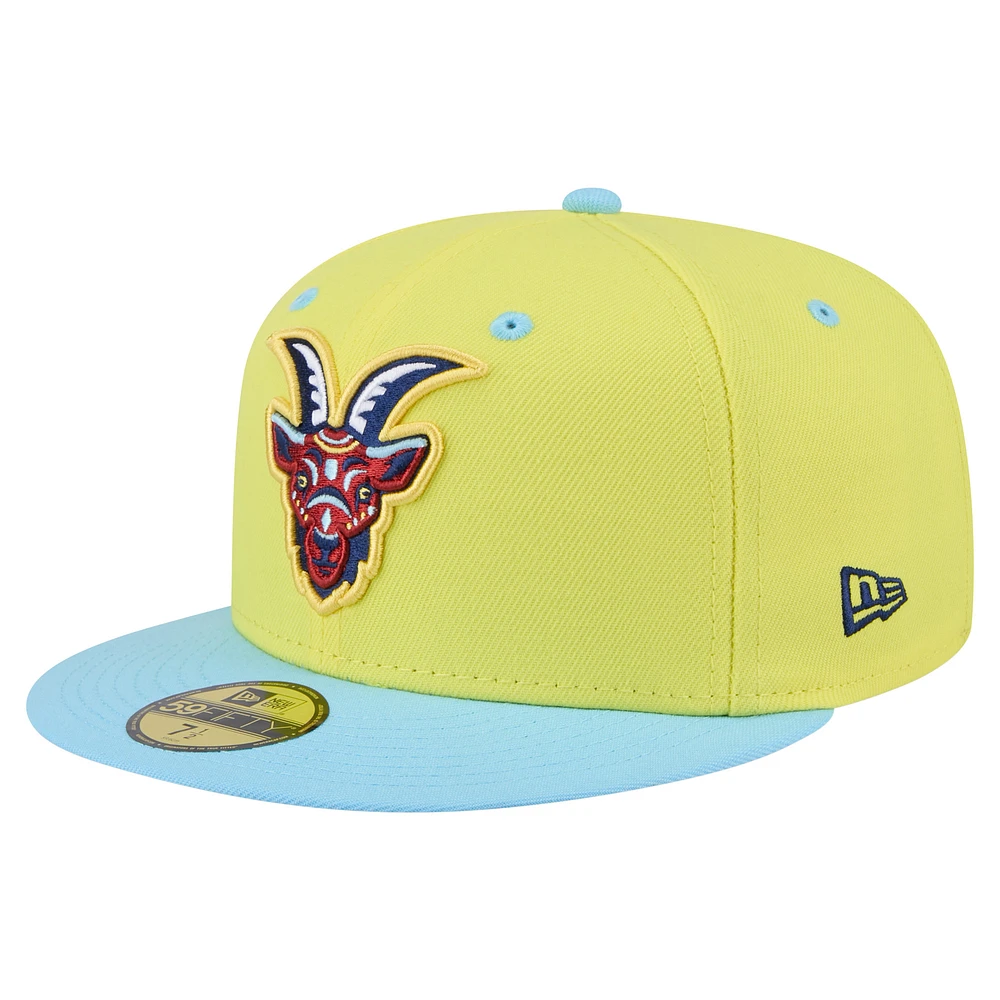Men's New Era Yellow South Bend Cubs Copa de la Diversión 59FIFTY Fitted Hat