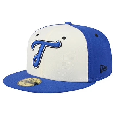 Men's New Era White/Blue Tacoma Rainiers Copa de la Diversión 59FIFTY Fitted Hat