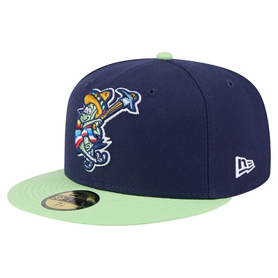 Men's New Era Navy Wilmington Blue Rocks Copa de la Diversión 59FIFTY Fitted Hat