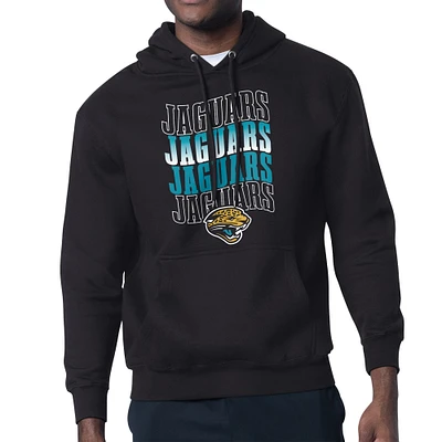 Men's Starter Jacksonville Jaguars Repeat Wordmark Retro Team Logo Pullover Hoodie