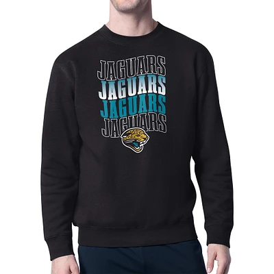 Men's Starter Jacksonville Jaguars Repeat Wordmark Retro Team Logo Pullover Sweatshirt