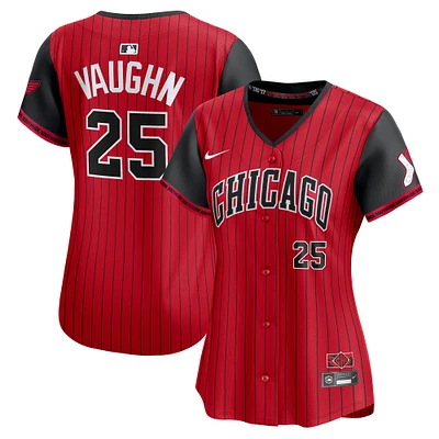 Women's Nike Andrew Vaughn Red/Black Chicago White Sox 2025 City Connect Limited Player Jersey
