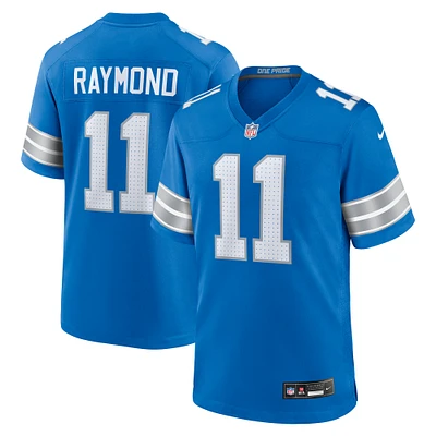 Men's Nike Kalif Raymond Blue Detroit Lions Team Game Jersey
